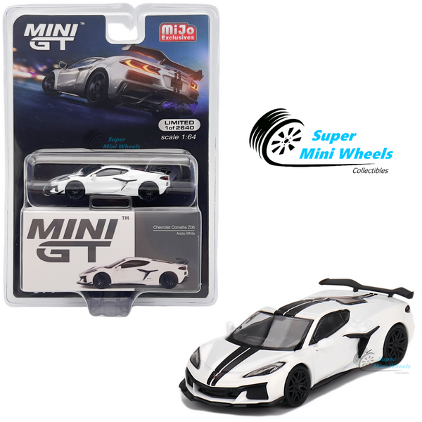 Mini GT 1:64 Chevrolet Corvette Z06 2023 Arctic White #677