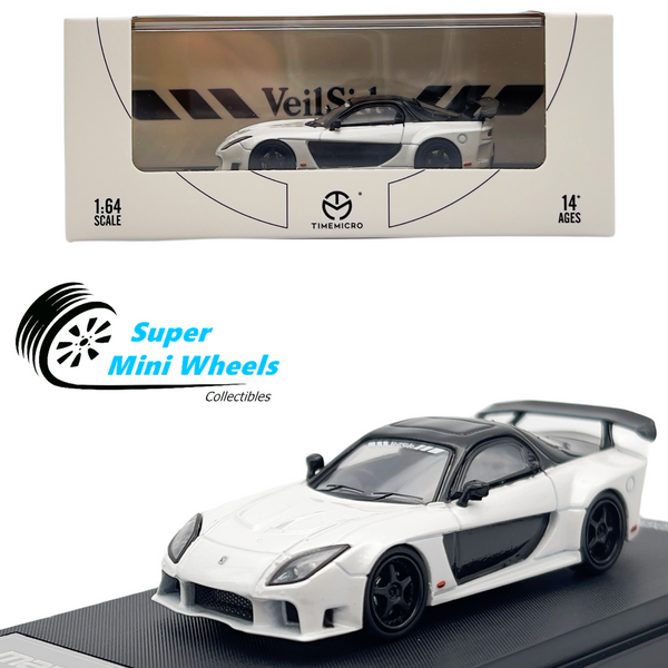 Time Micro 1:64 Mazda RX-7 VeilSide White - Diecast Model