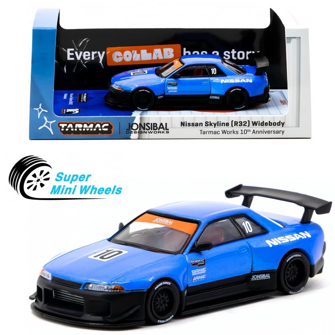 Tarmac Works 1:64 Nissan R32 Widebody Designed by Jon Sibal 10th Anniv ...