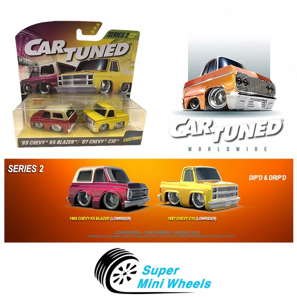 CarTuned 1:64 2-Pack Series 2 Chevrolet K5 Blazer and Chevrolet C10