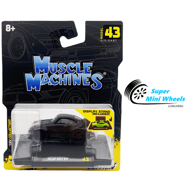 Muscle Machines 1:64 RWB Porsche 993 911 Black #43