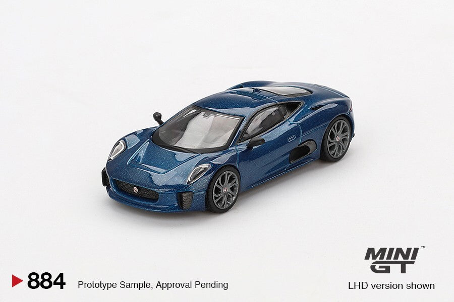 Mini GT 1:64 Jaguar C-X75 Blue #884 – Super Mini Wheels