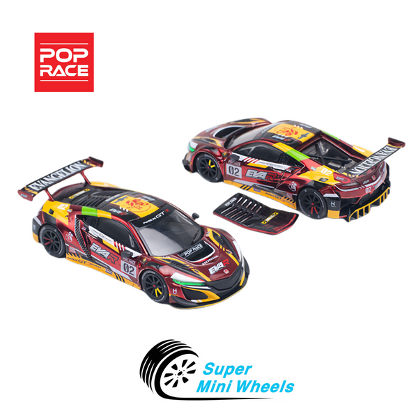 Pop Race 1:64 Honda NSX GT3 EVO22 EVA RT Production Model 02 - PR64-108