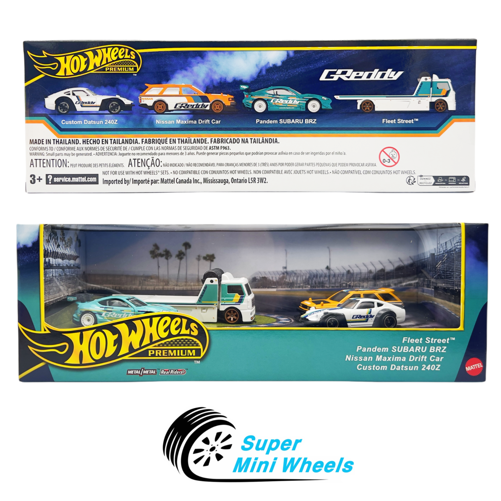 Hot Wheels G Reddy Hot Wheels Premium Greddy Drift 4 Cars Set Walmart Exclusive – Super ...
