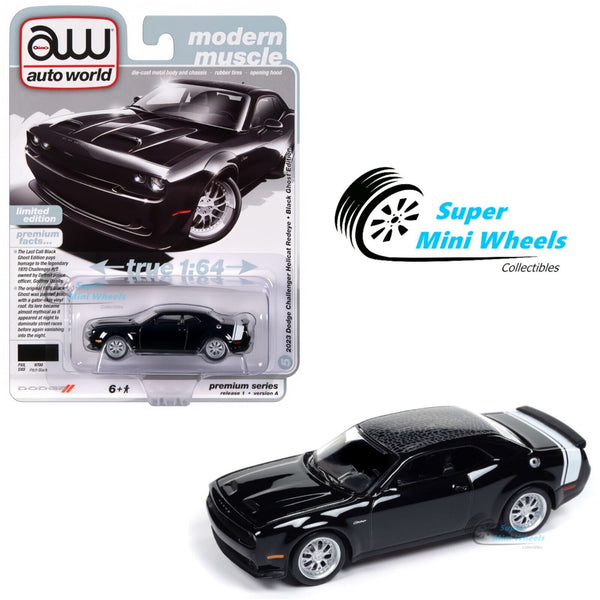 Auto World 1:64 2023 Dodge Challenger Hellcat Redeye (Gloss Black)