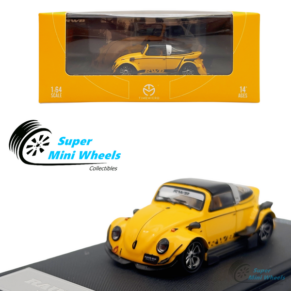 Time Micro 1:64 RWB VW Beetle Yellow - Diecast Model