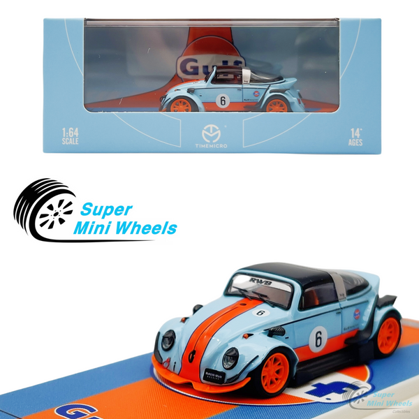 TimeMicro 1:64 VW Beetle RWB Gulf - Diecast Car