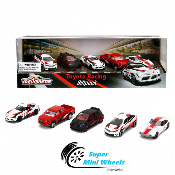 Majorette 1:64 5-Car Set Gift Pack Toyota Racing Series