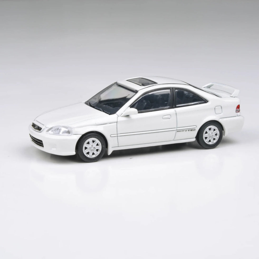 PARA64 1:64 1999 Honda Civic Si EM1 Taffeta White β Super Mini Wheels