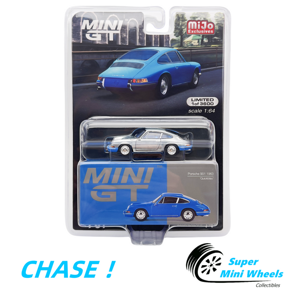 CHASE ! Mini GT 1:64 Porsche 901 1963 'Quickblau' Blue #707