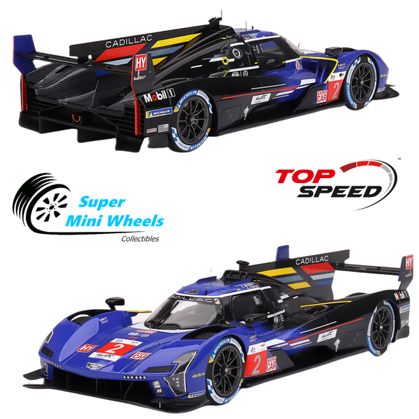 Top Speed 1:18 Cadillac V-Series.R #2 Cadillac Racing 2023 Le Mans 24 Hrs 3rd