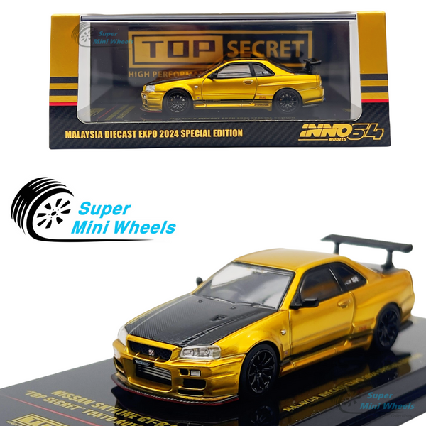 INNO64 1:64 Nissan GT-R R34 "TOP SECRET" MDX 2024 Tokyo Auto Salon