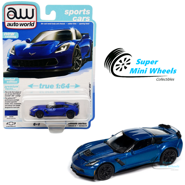 Auto World 1:64 2019 Chevrolet Corvette Z06 – Blue