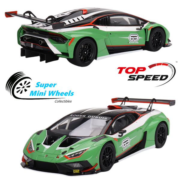 Top Speed 1:18 Lamborghini Huracán GT3 EVO2 Presentation Green #TS0506