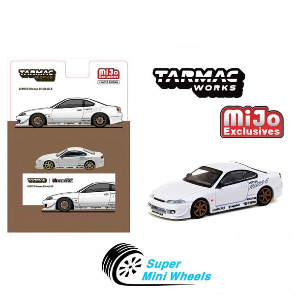 Tarmac Works 1:64 VERTEX Nissan Silvia S13 White