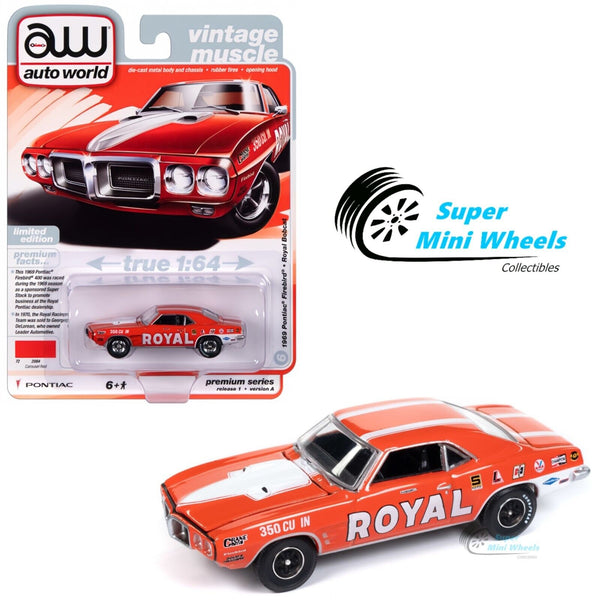 Auto World 1:64 1969 Pontiac Firebird Royal Bobcat