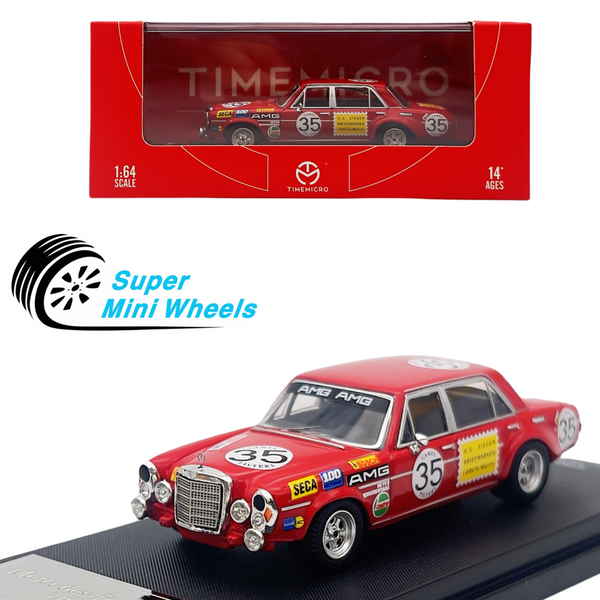 Time Micro 1:64 Mercedes-Benz 300 SEL Red Pig - Diecast Model