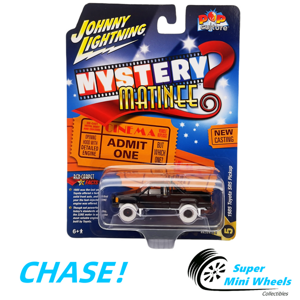 CHASE ！Johnny Lightning 1:64 Mystery Matinee 1985 Toyota SR5 Pickup – Black