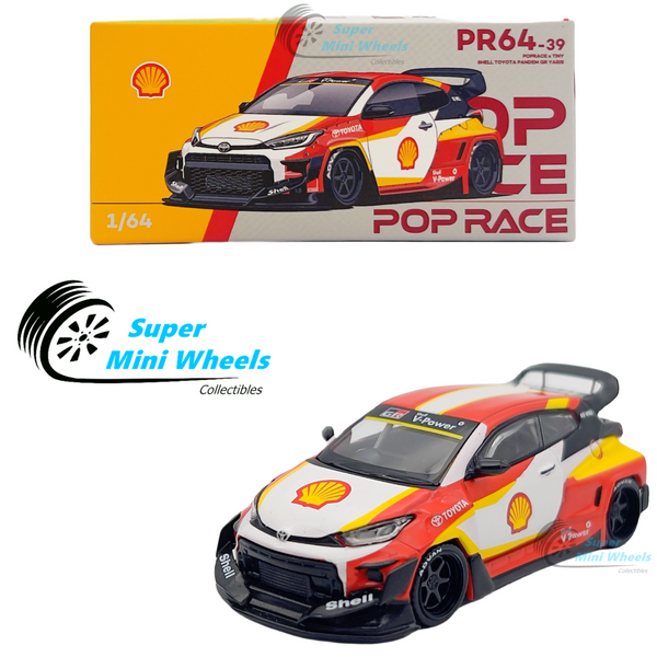 Pop Race 1:64 Shell Toyota Pandem GR Yaris PR64-39