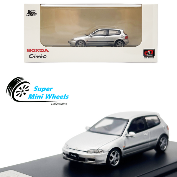 LCD Models 1:64 - Honda Civic EG6 Silver - Diecast Model