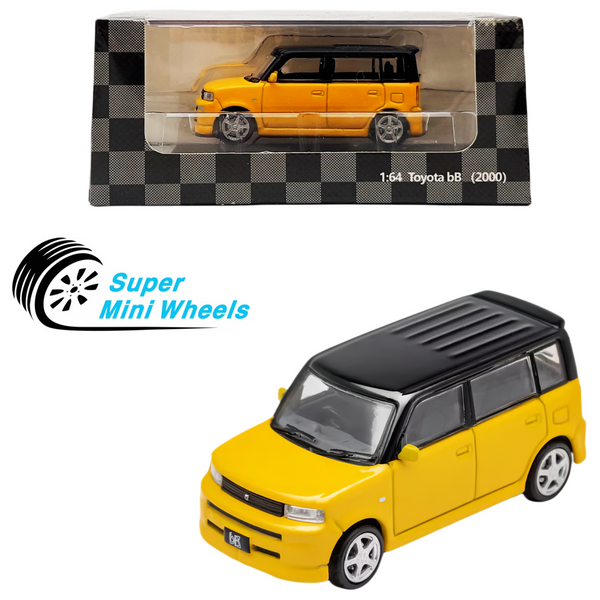 DCT 1:64 Toyota bB (P30) 2000 Yellow - Diecast Car