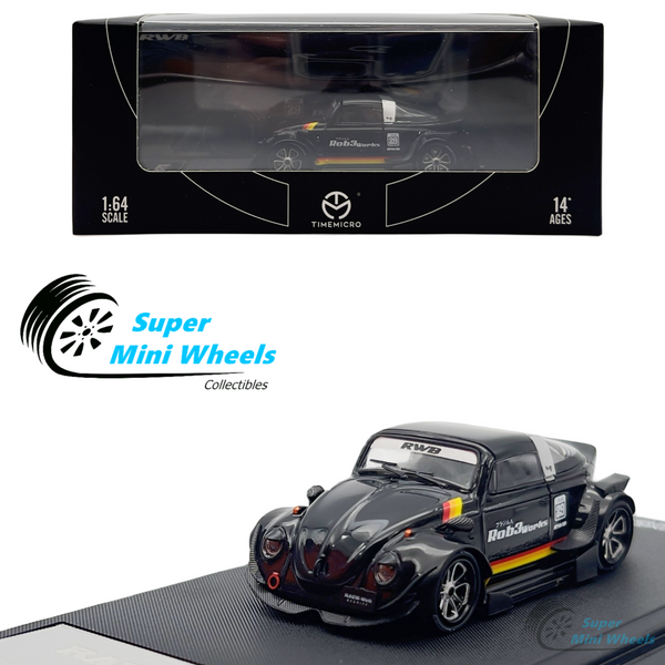 Time Micro 1:64 RWB VW Beetle Black - Diecast Model