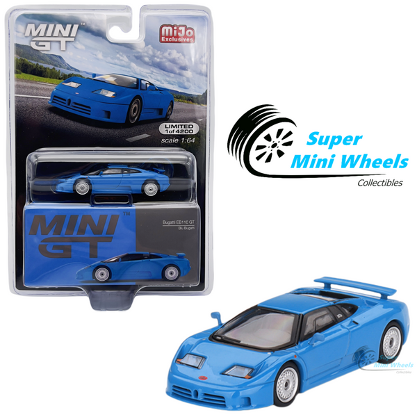 Mini GT 1:64 Bugatti EB110 GT Blu Bugatti #644