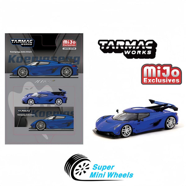 Tarmac Works 1:64 Koenigsegg Jesko Attack – Blue