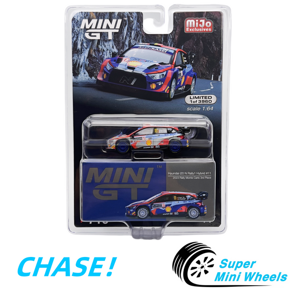 CHASE ! Mini GT 1:64 Hyundai i20 N Rally1 Hybrid #11 2023 Rally Monte Carlo #710