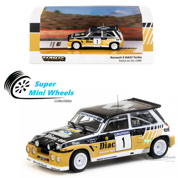 Tarmac Works 1:64 Renault 5 MAXI Turbo Rallye du Var 1986 #1