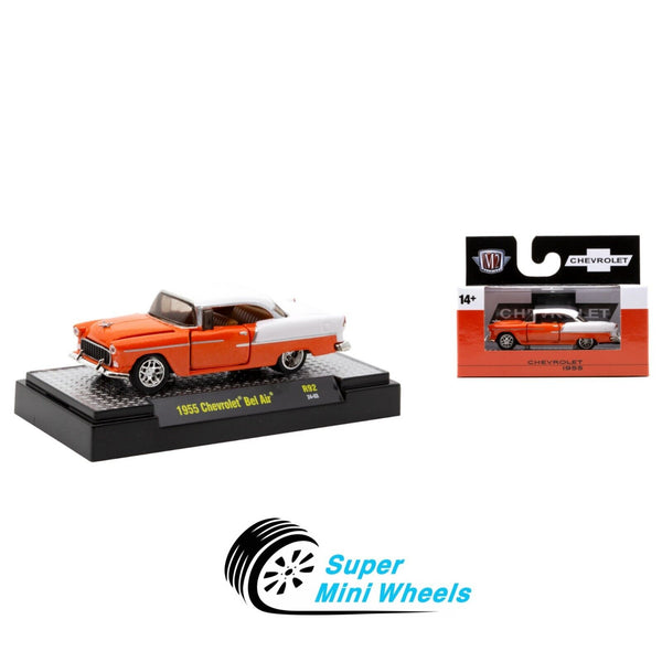 M2 Machines 1:64 - 1955 Chevrolet Bel Air Orange R92 24-93