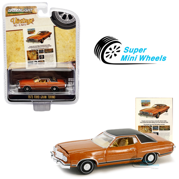 Greenlight 1:64 Vintage Ad Cars - 1973 Ford Gran Torino