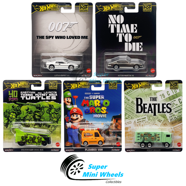 Hot Wheels 2024 Pop Culture D Case Set of 5 Cars【In-Stock】