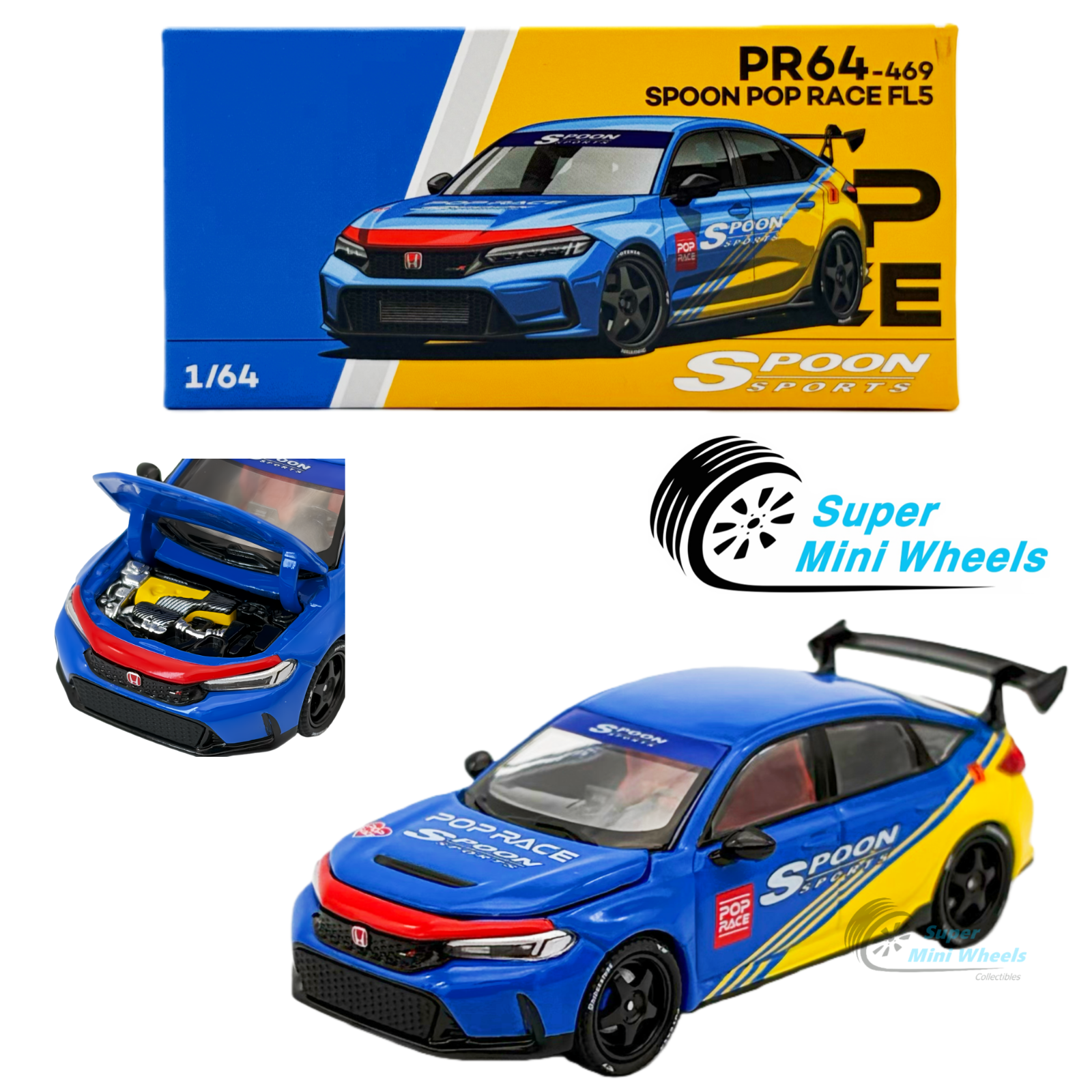 Spoon Fl5 Rims Pop Race 1:64 Honda Civic Spoon POP Race FL5 Tokyo Auto Salon 2025 #46 ...