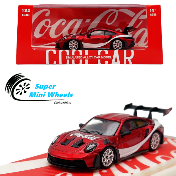 Cool Car 1:64 Porsche 992 GT3 RS Coca-Cola - Diecast Model