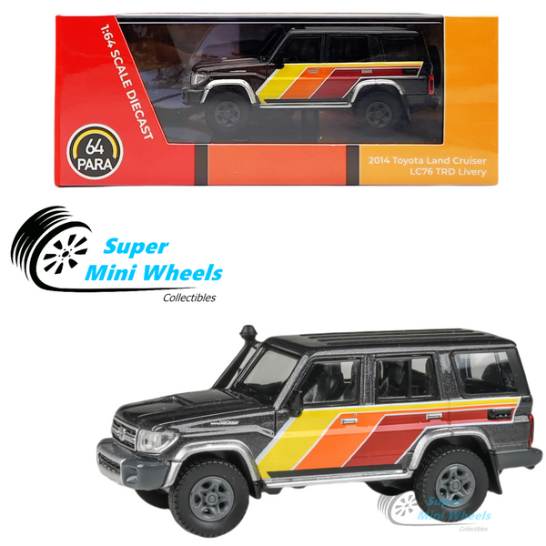 PARA64 1:64 Toyota 2014 Land Cruiser 76 TRD Gray - 1:64