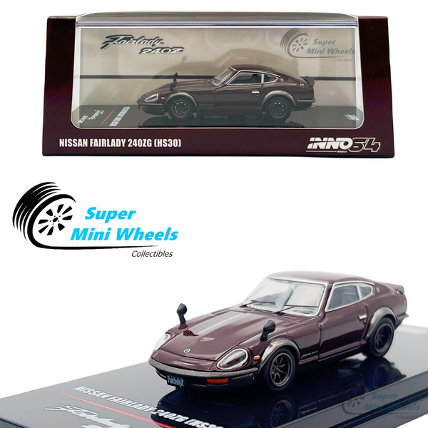 INNO64 1:64 Nissan Fairlady 240ZG HS30 Maroon