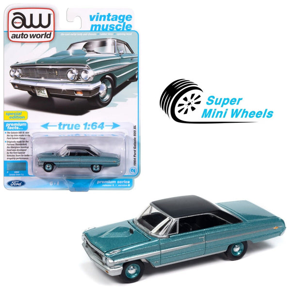 Auto World 1:64 1964 Ford Galaxie 500XL - Dynasty Green