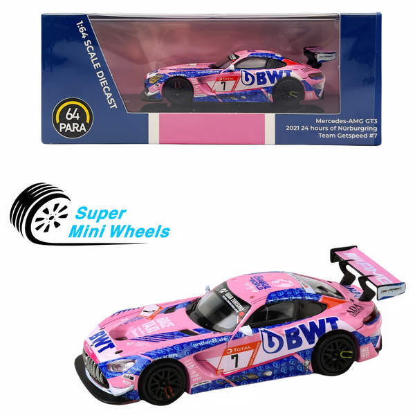 PARA64 1:64 Mercedes-AMG GT3 2021 24H of Nurburgring Team Getspeed #7 Pink