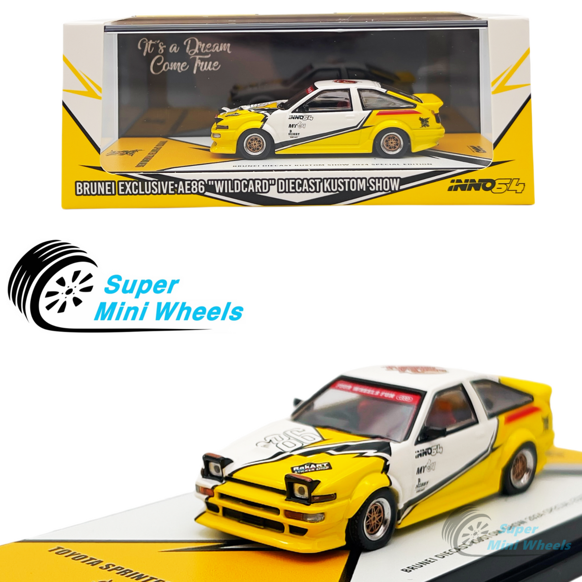 INNO64 1:64 Toyota Sprinter Trueno AE86 