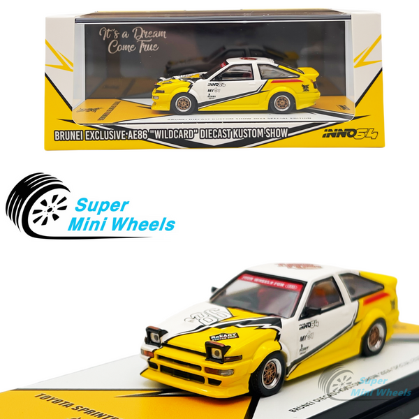 INNO64 1:64 Toyota Sprinter Trueno AE86 "Wildcard" Brunei Exclusive