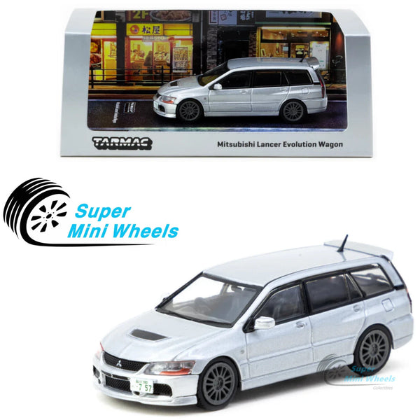 Tarmac Works 1:64 Mitsubishi Lancer Evolution Wagon Silver