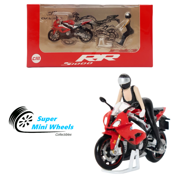 CM-Model 1:64 S1000 RR Red Motorcycle