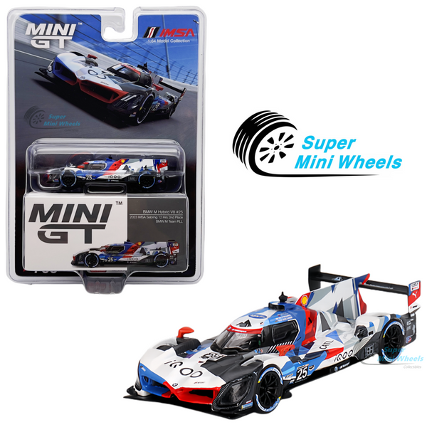 Mini GT 1:64 BMW M Hybrid V8 #25 BMW M Team RLL 2023 IMSA Sebring 12 Hrs #709