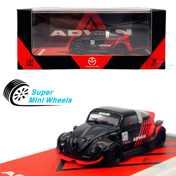 TimeMicro 1:64 VW Beetle RWB ADVAN - Diecast Car