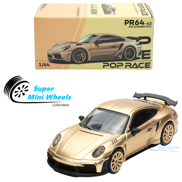 Pop Race 1:64 Porsche 992 Stinger GTR Gold - PR64-42