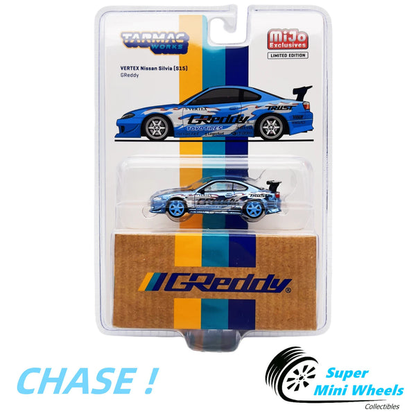 CHASE ！Tarmac Works 1:64 Vertex Nissan Silvia (S15) GReddy Special Limited