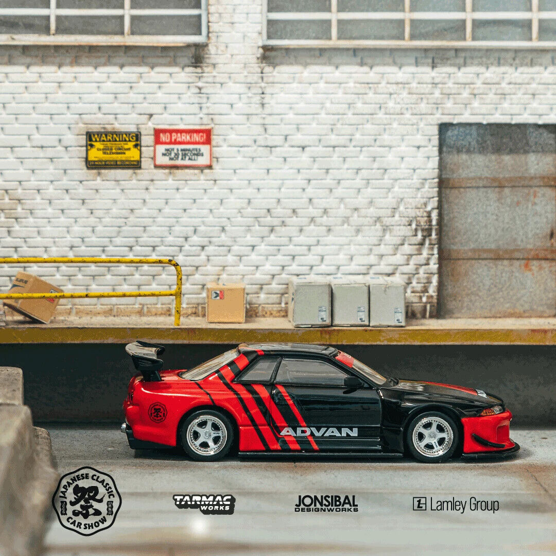 Tarmac Works 1:64 JCCS Nissan GT-R R32 Jon Sibal Advan – Super Mini Wheels