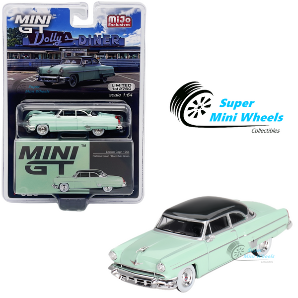 Mini GT 1:64 Lincoln Capri 1954 Parklane Green / Bloomfield Green #623