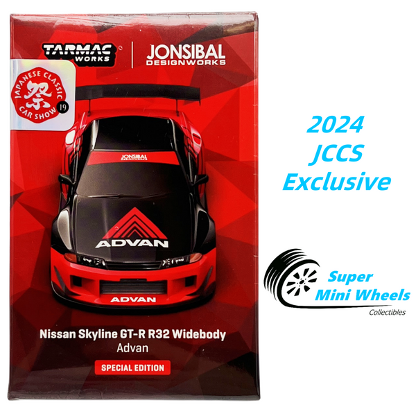 Tarmac Works 1:64 JCCS Nissan GT-R R32 Jon Sibal Advan